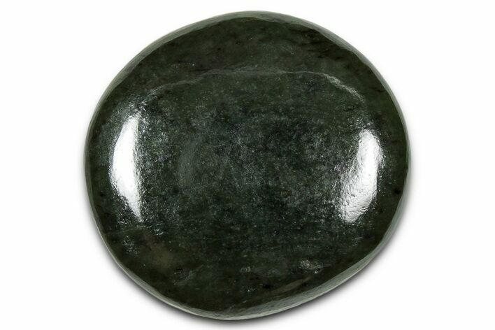 Polished Jade (Nephrite) Palm Stone - Afghanistan #350018